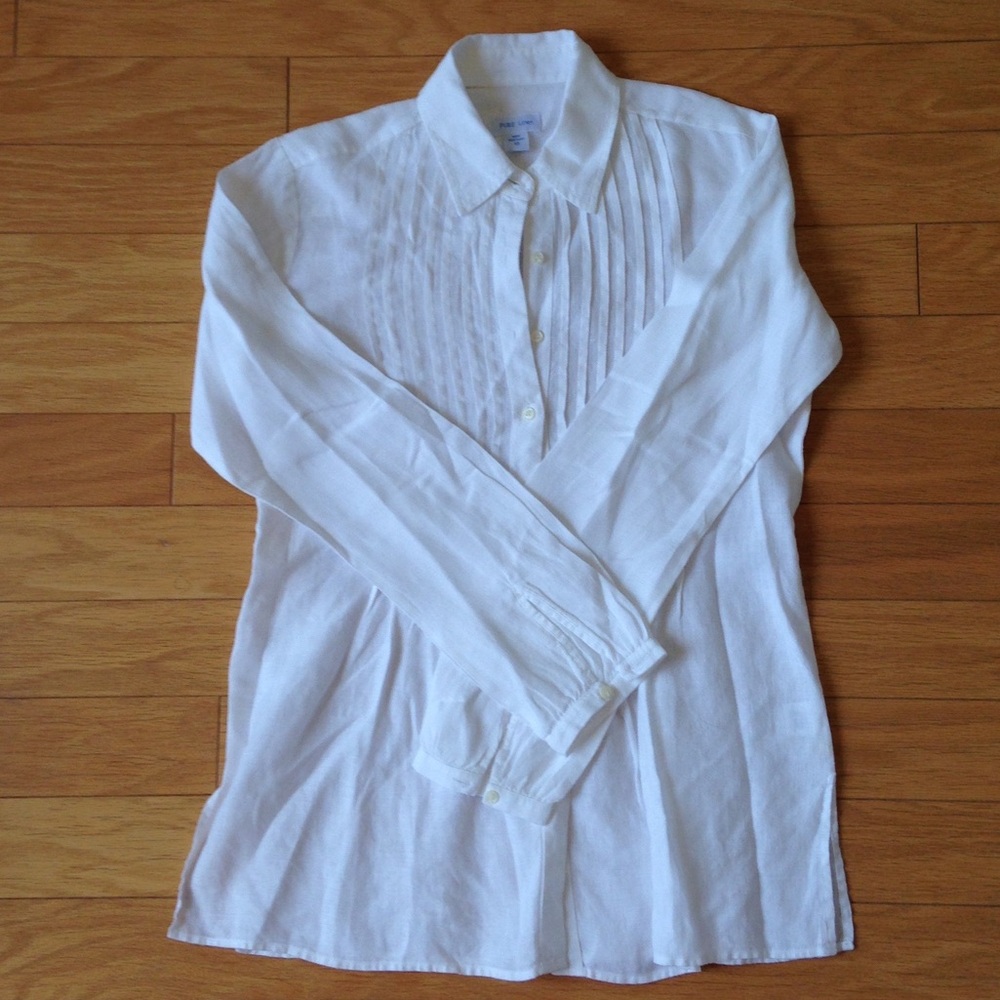 Button Down Linen Top